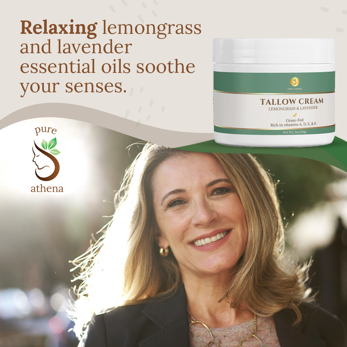 Tallow Cream Lemongrass & Lavender