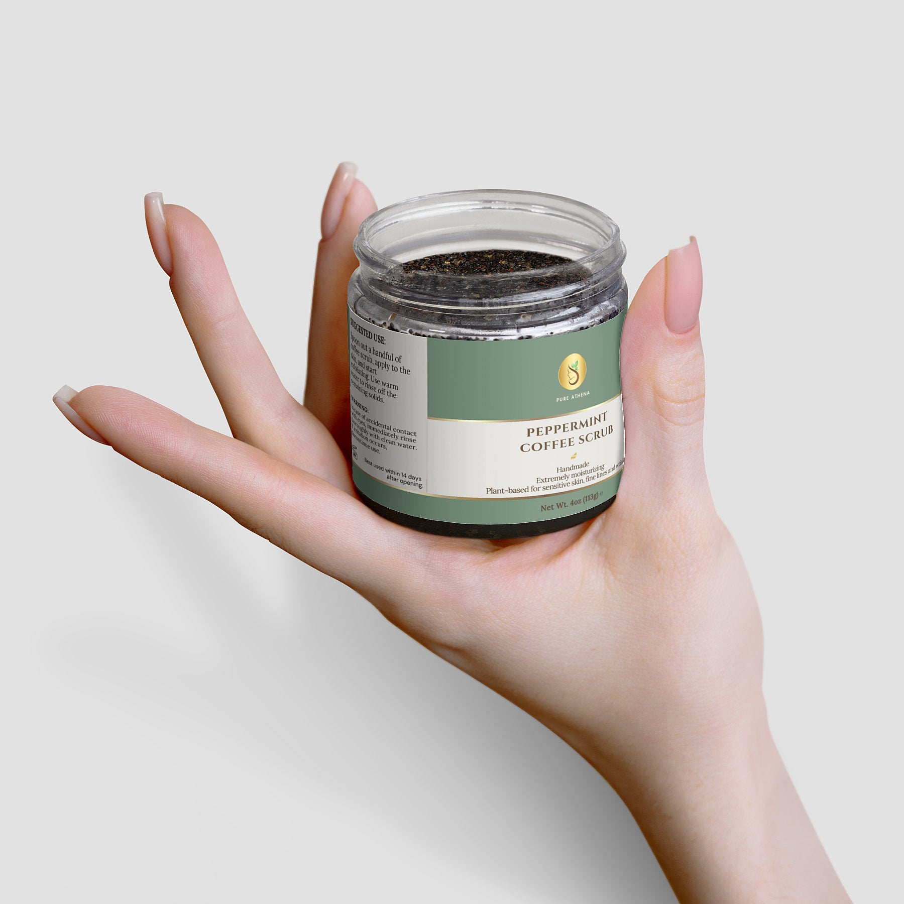 Peppermint Coffee Scrub