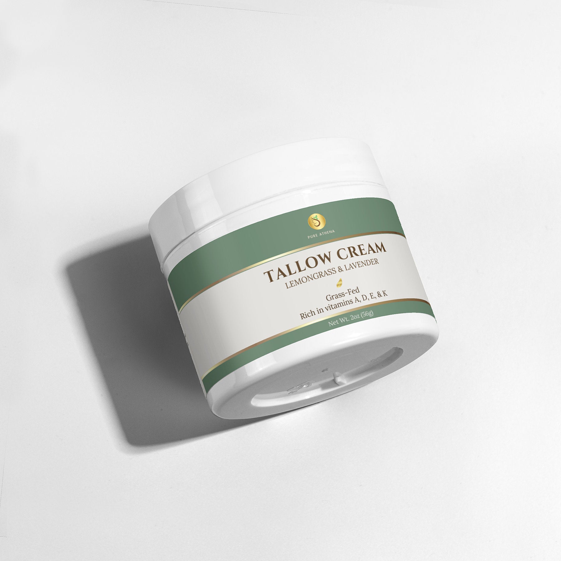Nourishing Tallow Cream with Lemongrass & Lavender - Natural Skin Moisturizer for Hydration...