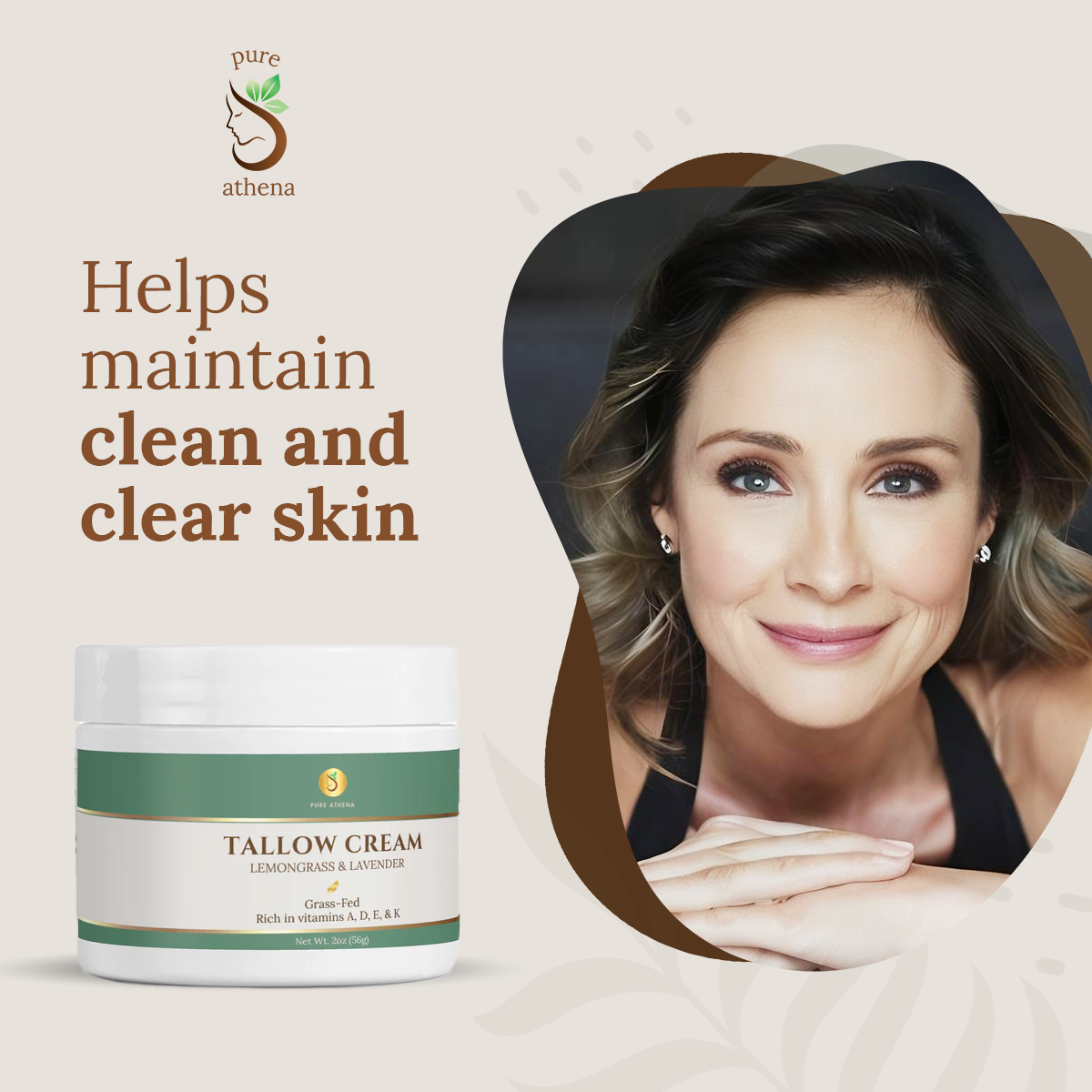 Grass-Fed Tallow Cream: Lavender & Lemongrass