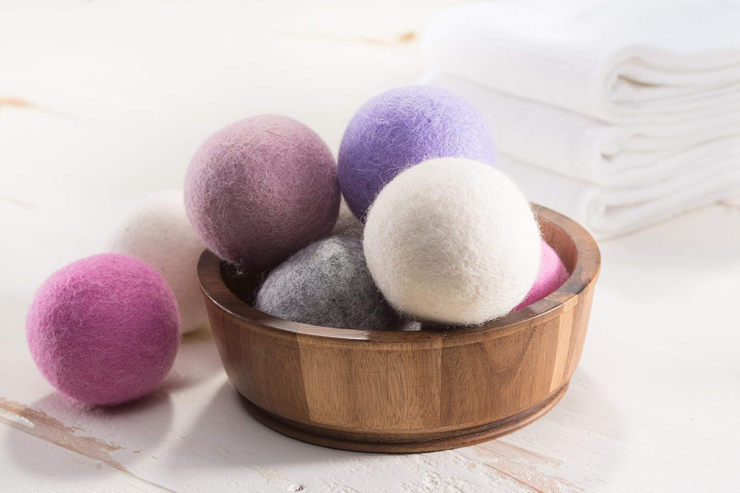 Wool Dryer Balls Organic: Our Big Wool Spheres Are the Best Fabric Softener | 6-Pack XL Dryer Balls for Laundry Is Made with New Zealand Wool | Use Laundry Balls for Dryer with Essential Oils