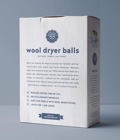 Wool Dryer Balls Organic: Our Big Wool Spheres Are the Best Fabric Softener | 6-Pack XL Dryer Balls for Laundry Is Made with New Zealand Wool | Use Laundry Balls for Dryer with Essential Oils
