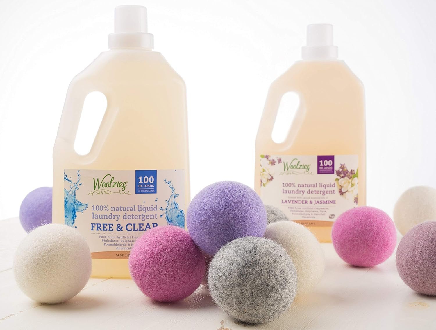 Wool Dryer Balls Organic: Our Big Wool Spheres Are the Best Fabric Softener | 6-Pack XL Dryer Balls for Laundry Is Made with New Zealand Wool | Use Laundry Balls for Dryer with Essential Oils