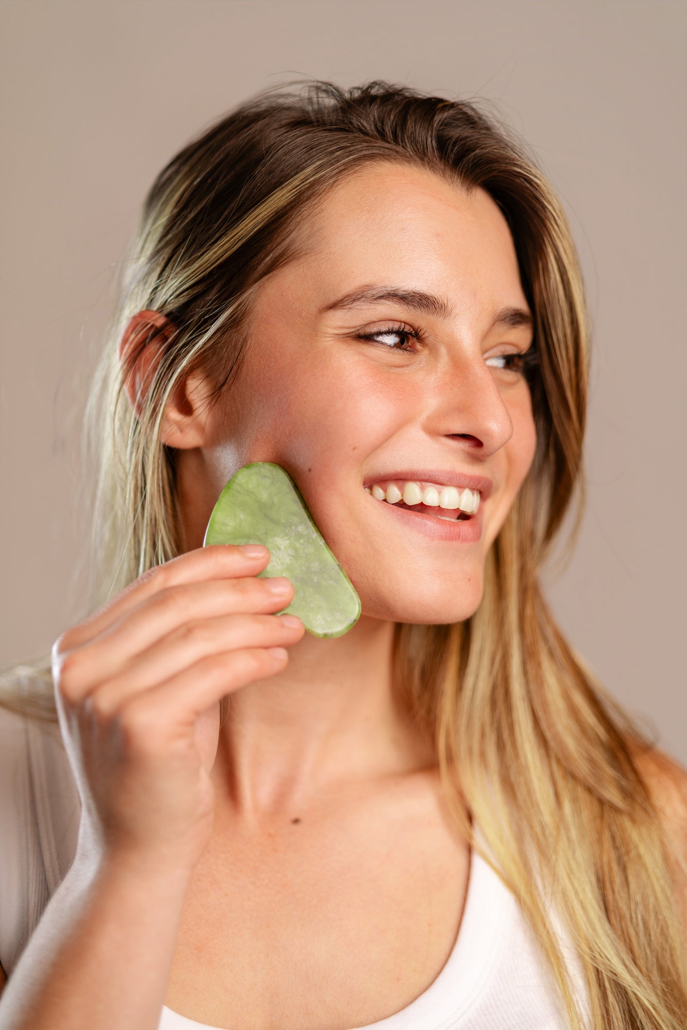 Jade Gua Sha Stone - Facial Massage Tool